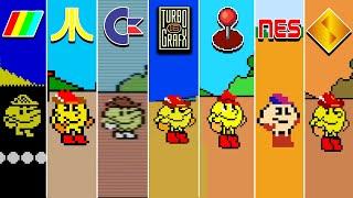 Pac-Land (1984) ZX Spectrum vs Atari Lynx vs C64 vs TurboGrafx vs Arcade vs NES vs PS1