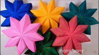 Powdery Colorful Gymchalk Stars Asmr