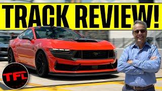 Here's What a Pro Racing Driver Thinks of the Brand-New 2024 Ford Mustang Dark Horse on the Track!