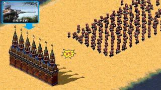 Kremlin Clock Tower Snipers vs Conscripts - Same Cost - Red Alert 2