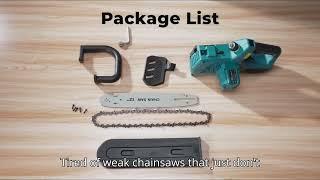 Brushless Electric Chainsaw | Cordless Power for Garden & Firewood Cutting #Techmorph