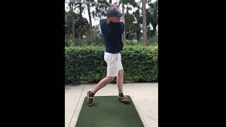 Trying the Greer Flop swing for wedges with a 6-iron