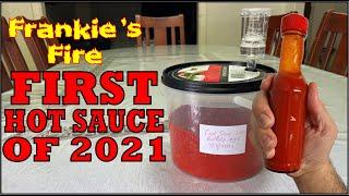 MY FIRST HOT SAUCE OF 2021! (How I made  a buffalo-style hot sauce)