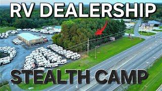 Rv Dealership Stealth Camp | Poison Ivy And Spiders Everywhere!