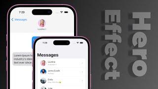 SwiftUI Navigation Stack Hero Animation - iOS 17 & 18