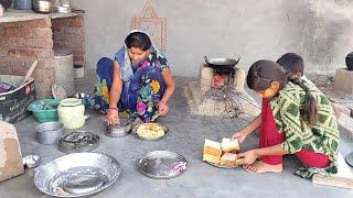 गांव की daily morning routine ll बच्चो का पसंदीदा breakfast -bread pakode ll village life vlog#india