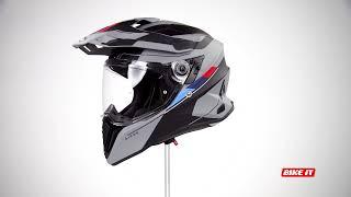 Airoh Commander Adventure Full Face Helmet (Matt - Skill) - 360 Spin