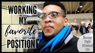 WORKING MY FAVORITE POSITION | Reserve Flight Attendant Vlog || FlyWithAGuy