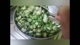 Lady's Finger #Bhendi recipe #Okra #zainab sayyed cooking and fun