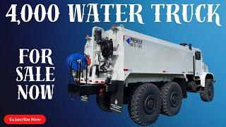 4,000 gallon 6x6 7 ton water truck