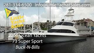 2006 Ocean 73 Sportfisherman for sale at Little Yacht Sales