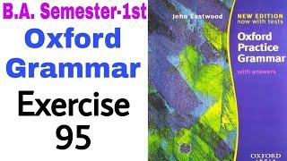 'Oxford Practice Grammar'Exercise 95 by 'English Family87' | John Eastwood's Oxford Grammar