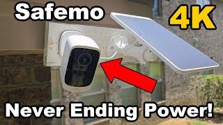 Safemo P1 Security Camera Set 4K, On Device AI, Solar Power!