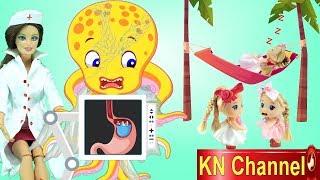 BÚP BÊ KN Channel BẢO VỆ BIỂN | TIÊN CÁ TẶNG QUÀ BẤT NGỜ THÚ VỊ