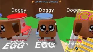 I HATCHED THE HARDEST PET IN THE GAME THE SHINY KING DOGGY ON CAMERA IN BUBBLE GUM SIMULATOR ROBLOX