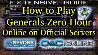 Guide: Play Generals Zero Hour Online on 'Official Servers'