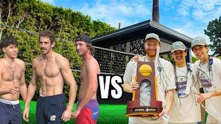 WE CHALLENGED NATIONAL CHAMPIONS TO BACKYARD VOLLEYBALL