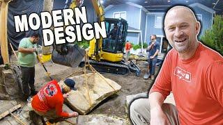 *POND DESIGN* W/ Infinity Edge: Modern Design Aquascaping - Part 1