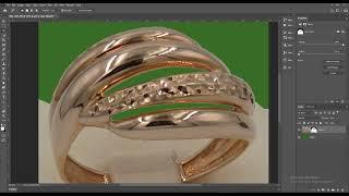 Быстрая ретушь изображения золотого кольца в Photoshop