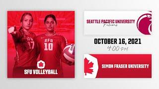 SFU Volleyball: Simon Fraser University vs. Seattle Pacific University - October 16th, 2021