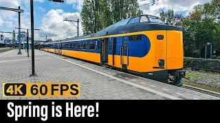 Train Cab Ride NL / Spring is Here! / Enschede - Amersfoort - Amsterdam / ICM + SNG / April 2024