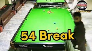 54 Break by Tasleem at Rasson Snooker Club