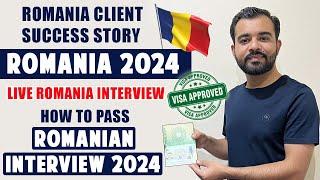 Romania Work Visa Live Interview | How to Pass Embassy Interview | Romania Client Success Story