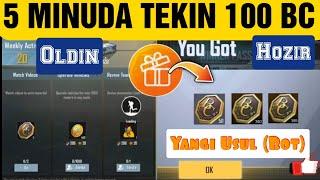 5 Minutda Tekinga 100 Bc Ishlash | Pubg Lite Tekin BC | Pubg Lite new zero recoil | New update 0.24