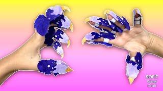 Paper CLAWS for hand. How to make such claws? / Sofit PaperCraft