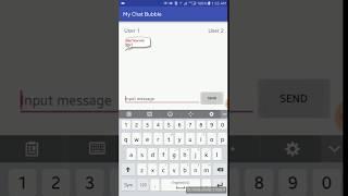 Bubble chat app view using 9 patch image in Android Studio DEMO