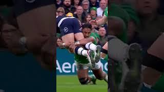 Bundee Aki, chopping down trees! 