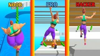 NOOB vs PRO vs HACKER in Fat 2 Fit!