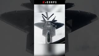 공중급유 후 이탈하는 랩터 전투기 [ F-22 Raptor's Aerial Refueling ]