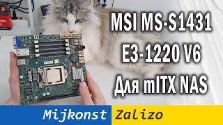 MSI MS-S1431 – унікальна mITX LGA 1151 OEM материнська плата для NAS