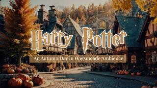 Cozy Autumn in Hogsmeade   Harry Potter Ambience |  No Music, Relaxing ASMR