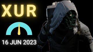 Where is XUR Today Destiny 1 D1 XUR Location and Official Inventory and Loot 16 Jun 2023, 6/16/2023