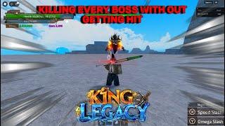 FIGHTING ALL BOSSES Without Taking DAMAGE on King Legacy