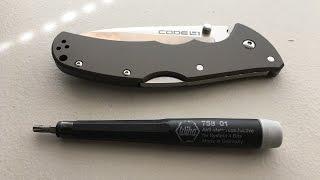 How to disassemble and maintain the Cold Steel Code4 Pocketknife