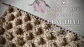 САМЫЙ БЫСТРЫЙ И КРАСИВЫЙ СПОСОБ ВЯЗАТЬ СПИЦАМИ ШИШЕЧКИ!!!/ BEAUTIFUL BOBBLE STITCH DESIGN