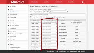 Realvolve CRM: Importing Contacts