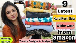  Amazon Huge Kurta Sets, Kurtis, Dresses & Winter wear Haul Starting Rs.499|️Amazon Haul