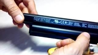 Laptop battery repair. ENG  tutorial #2 Sony battery with R2J240 chip