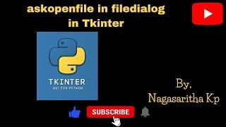 filedialog - askopenfile in Tkinter