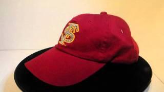 Swarovski Crystal Rhinestone Florida State Seminoles Ladies Bling Hat Cap