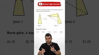 22-Ösym Tarzı İkizkenar Üçgen Soru Çözümü  TYT #geometri Kampı #yks2023 #shorts