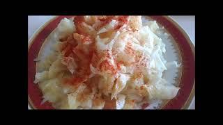 Salata od kiselog kupusa  Recept naših predaka  Traditional Serbian sour cabbage salad
