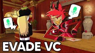 TROLLING AS ALASTOR IN EVADE VC | Roblox Evade VC Funny Moments