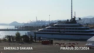 EMERALD SAKARA departure from Piraeus Port