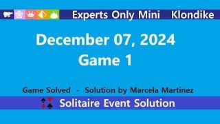 Experts Only Mini Game #1 | December 7, 2024 Event | Klondike