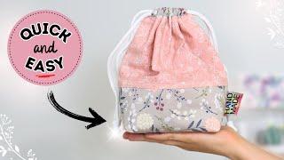 HOW TO sew this quick and easy bag with flat bottom and pockets?